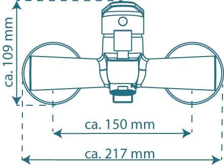 PICO &eacute;&eacute;ngreepsmengkraan bad, chroom  keramische schijven  geluidsarme, verwisselbare 35 mm cartouche  Eco-Click functie en kinderbeveiliging  &frac12;&quot; (&Oslash; ca. 1,9 cm) verbinding voor doucheslang  metale