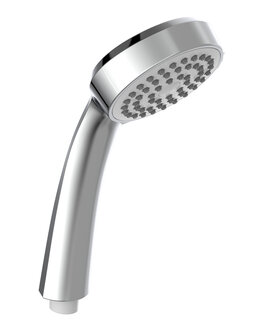 RIMINI handdouche, 1 functie, chroom  antikalk nozzles  handdouche: &Oslash; ca. 8 cm  inclusief waterbesparende pakking-tot wel 50% minder water verbruik  &frac12;&quot; (&Oslash; ca. 1,9 cm) verbinding voor doucheslang 