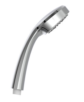 RIMINI handdouche, 1 functie, chroom  antikalk nozzles  handdouche: &Oslash; ca. 8 cm  inclusief waterbesparende pakking-tot wel 50% minder water verbruik  &frac12;&quot; (&Oslash; ca. 1,9 cm) verbinding voor doucheslang 