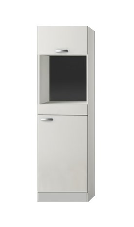 Hogekast inbouw oven White Glans (BxHxD) 60 x 206,8 x 57,1 cm HOMK660-9 - KitchenetteOnline