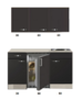 Kitchenette-Faro-Antraciet-130cm-HRG-5384